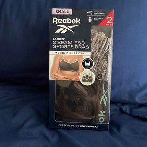 Reebok 2 pack seamless sports bras